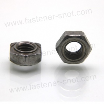 China Hexagonal Weld Nut Carbon Steel Natural Color