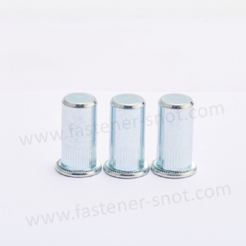  Blind Rivet Nut Flat Head Knurled Body Closed End For Thin Materials	