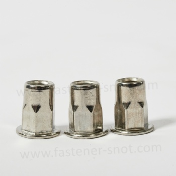  Flat Head Rivet Nut Stainless Steel 304 Half Hex China	