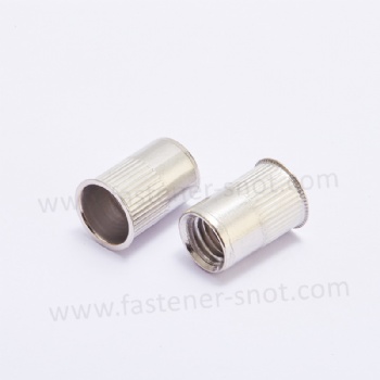 Stainless Steel 304 Reduced Head Knurled Body Rivet nut Threaded Insert